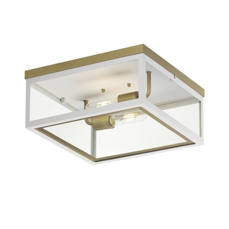Maxim Lighting Neoclass 2-Light Outdoor Flush Mount 30059CLWTGLD